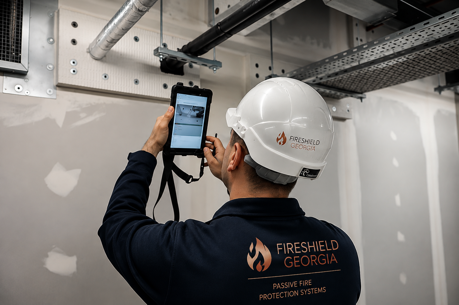 FireShield Georgia certified installation team at work